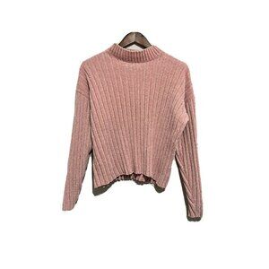 TURTLE Neck Pink Corduroy sweater top XL